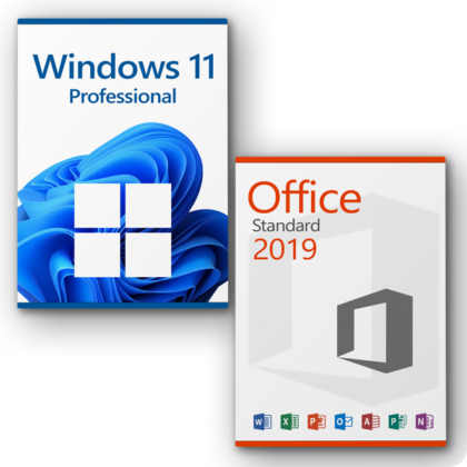 Microsoft Windows 11 Pro + Office 2019 Standard License for 3 PCs