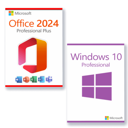 Microsoft Office 2024 Pro Plus + Microsoft Windows 10 Pro license for 3 devices
