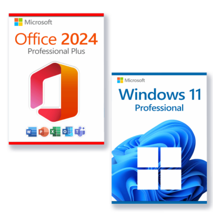 Microsoft Office 2024 Pro Plus + Microsoft Windows 11 Pro license for 3 devices