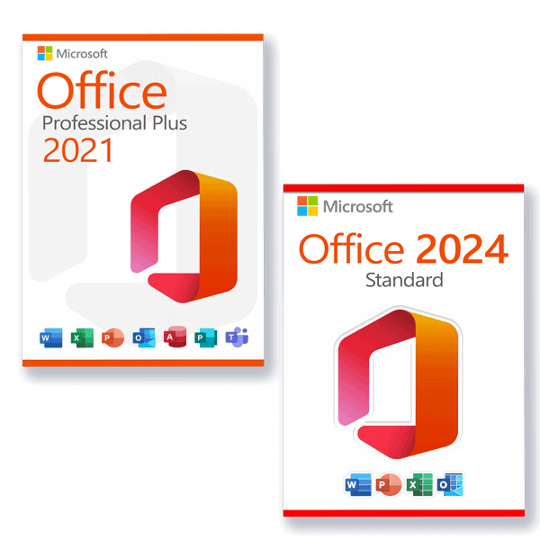 Microsoft Office 2024 Standard + Microsoft Office 2021 Professional Plus Lizenz für 3 PC
