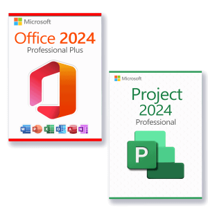 Microsoft Office 2024 Professional Plus + Microsoft Project 2024 Professional Lizenz für 3 PC