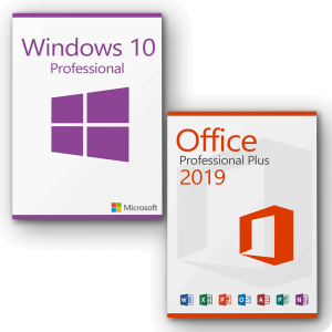 Microsoft Windows 10 Professional + Microsoft Office 2019 Professional Plus Lizenz für 3 PC